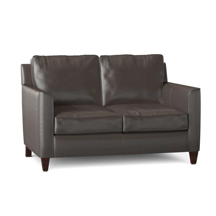 Yorba 54.5'' Leather Loveseat