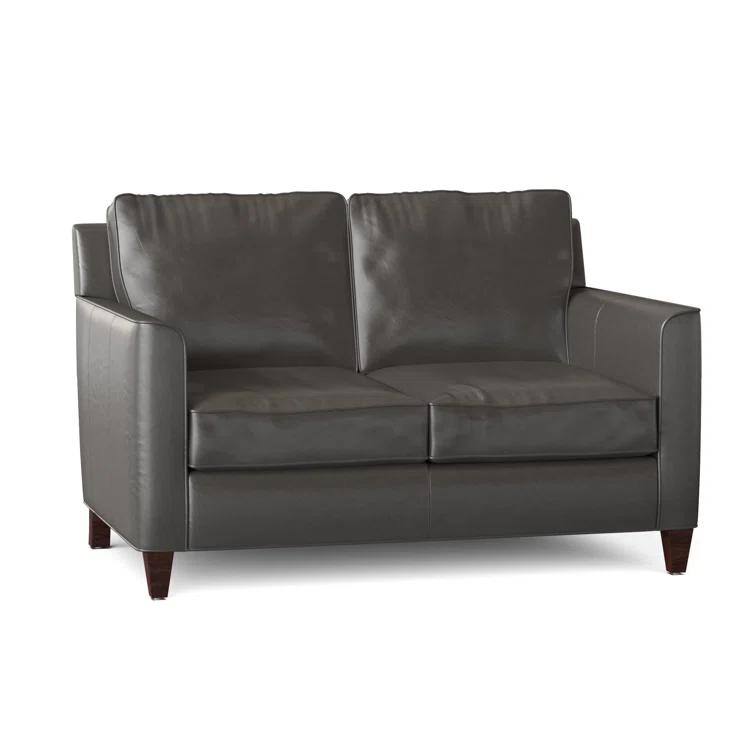 Yorba 54.5'' Leather Loveseat