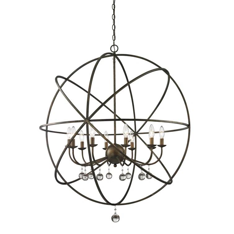 Berdina 10 - Light Dimmable Globe Chandelier