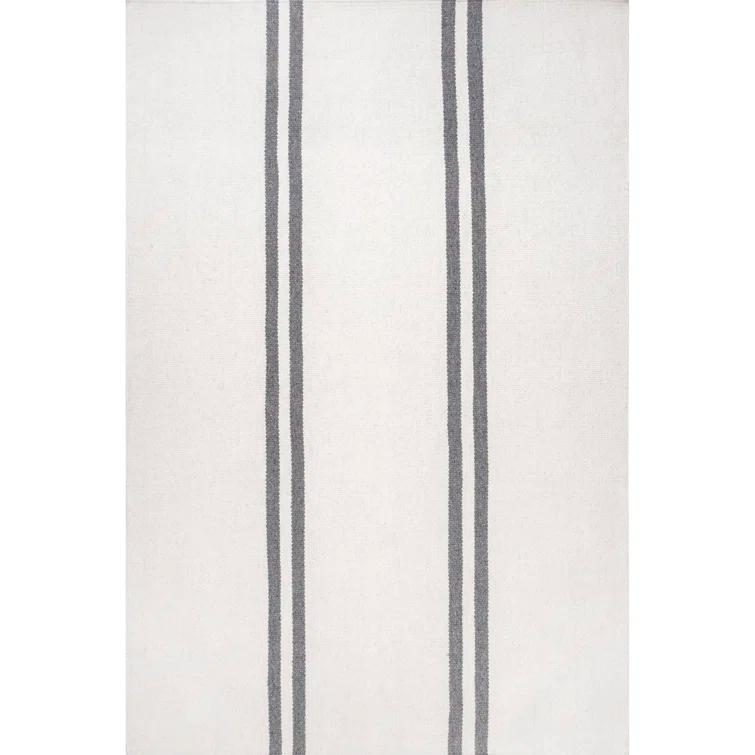Elowen Double Striped Wool Area Rug