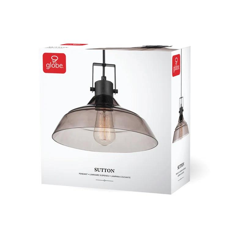 Globe Electric Company Sutton 1 - Light Matte Black Single Pendant
