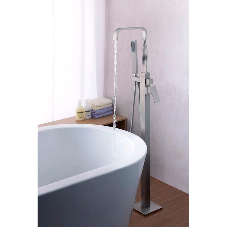 2 Handle Floor Tub Filler with Diverter