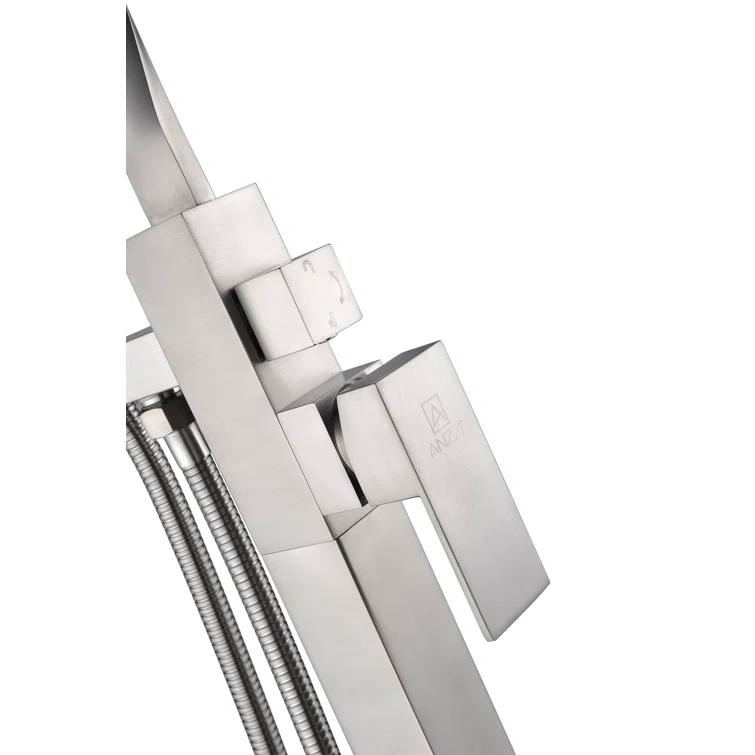 2 Handle Floor Tub Filler with Diverter