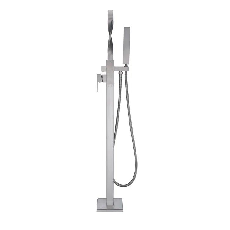 2 Handle Floor Tub Filler with Diverter