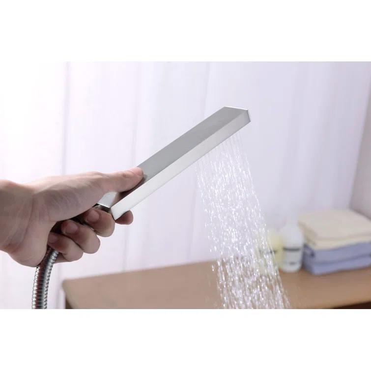 2 Handle Floor Tub Filler with Diverter