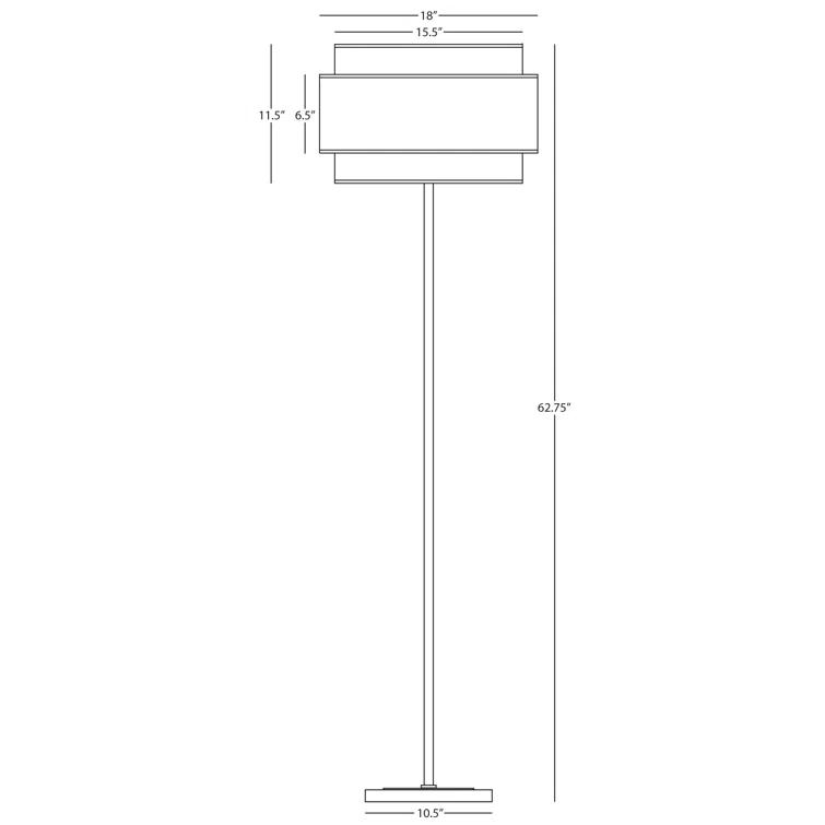Robert Abbey Decker 62.75'' Traditional Floor Lamp
