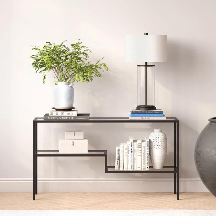 Lovett Glass Top Console Table