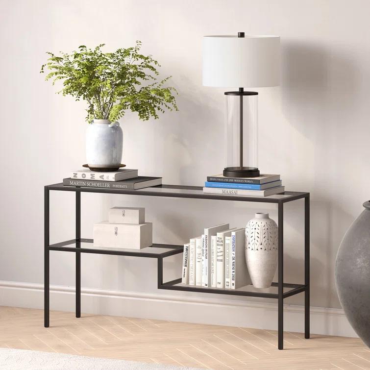 Lovett Glass Top Console Table