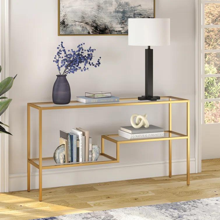 Lovett Glass Top Console Table