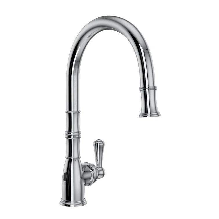 Classic Georgian 16" Polished Nickel Pull-Out Spray Kitchen Faucet
