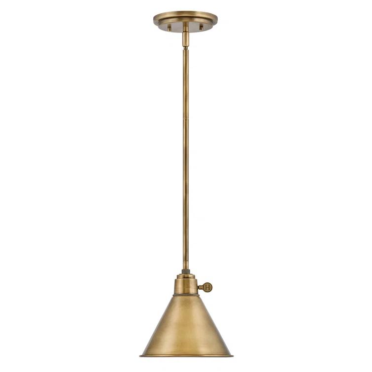 Lennon Pendant Light - Brass / 7.75"Dia