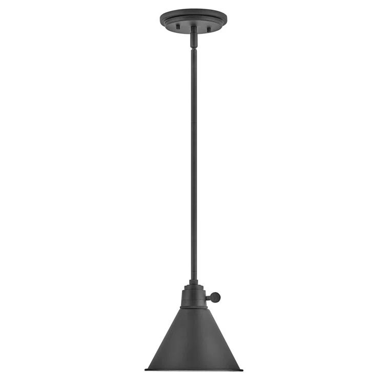 Lennon Pendant Light - Black / 7.75"Dia