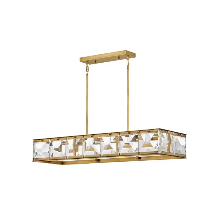 Fredrick Ramond Jolie Integrated LED Linear Chandelier w/ Crystal Accents