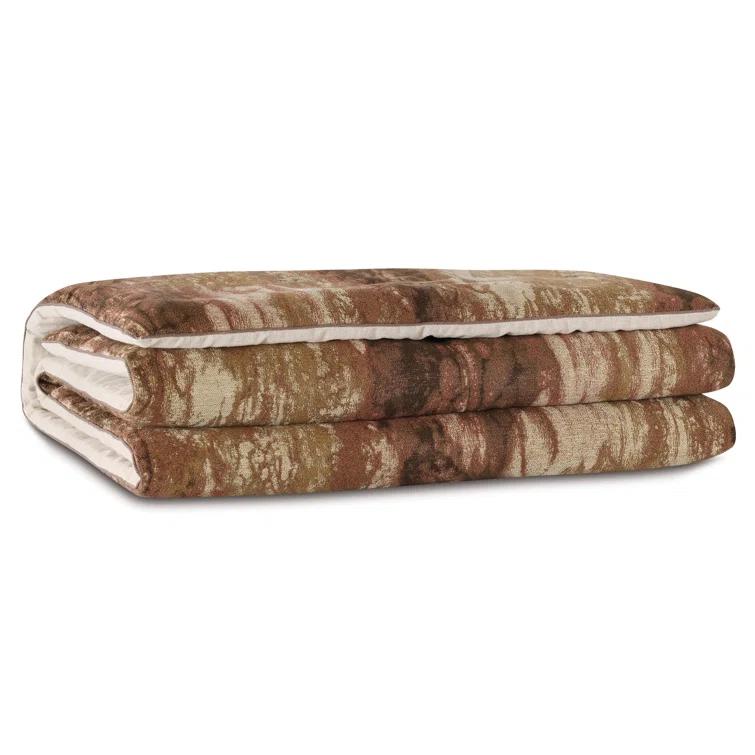 Fossil Viscose Bed Runner