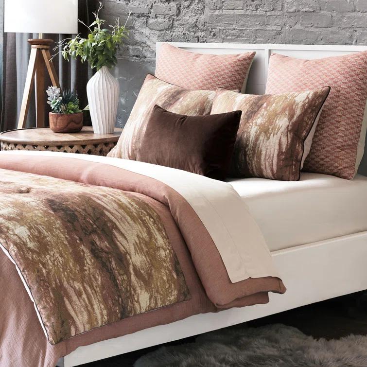 Fossil Viscose Bed Runner