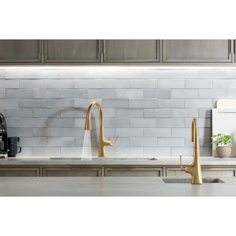 Graze Touchless Pull-Down Kitchen Sink Faucet With Three-Function Sprayhead