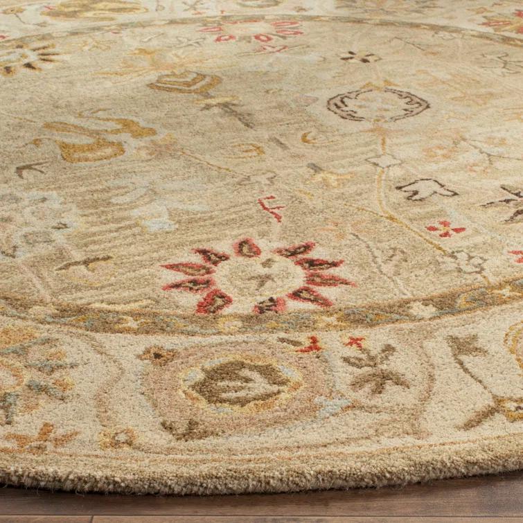 Antiquity AT859 Hand Tufted Indoor Accent Rug - Taupe/Beige - 2'x3' - Safavieh