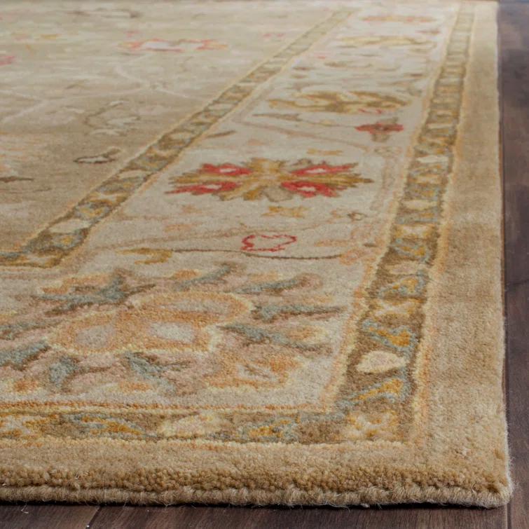 Antiquity AT859 Hand Tufted Indoor Accent Rug - Taupe/Beige - 2'x3' - Safavieh