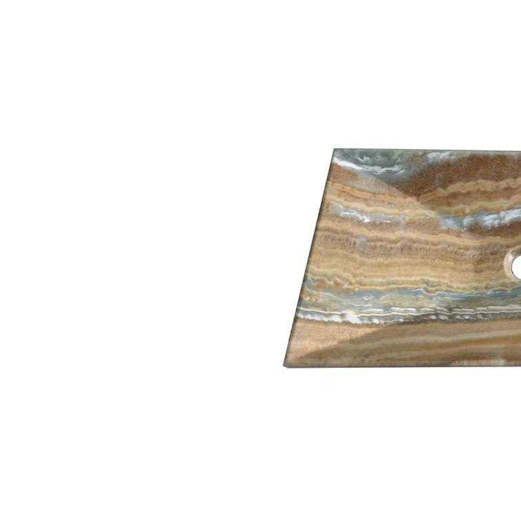 AA Warehousing 13'' Stone Rectangular Bathroom Sink