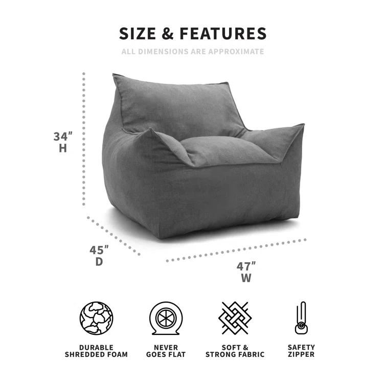 Big Joe Imperial Polyester Bean Bag Lounger