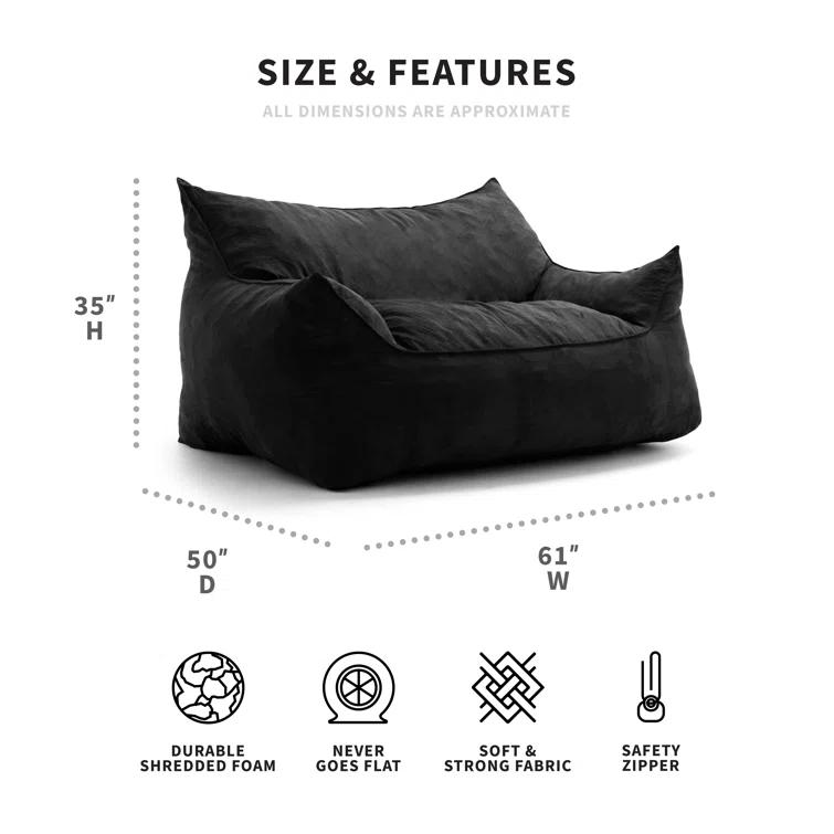 Big Joe Imperial Polyester Bean Bag Sofa
