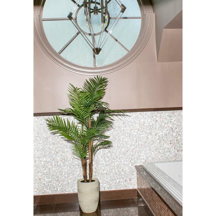 Panama 91'' Faux Fern Tree in Fiberstone Planter