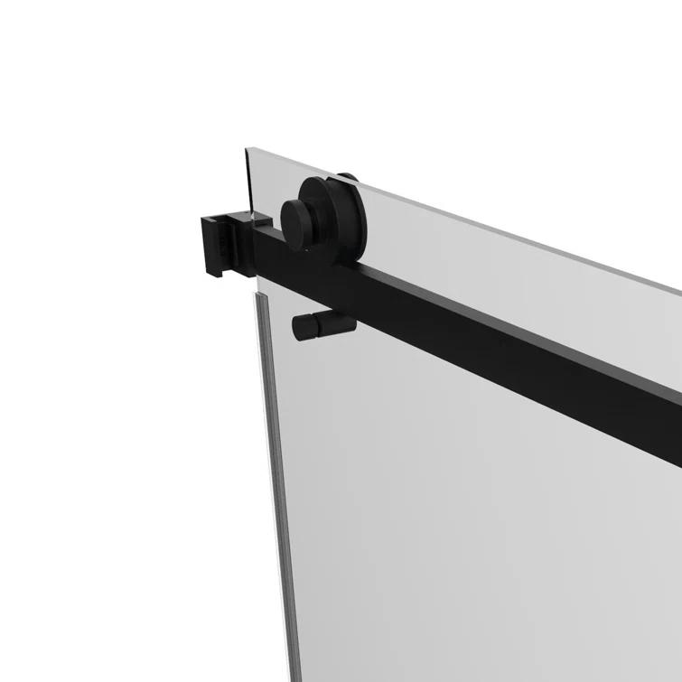 HHK HOME 60'' W 76'' H Frameless Rectangle Shower Enclosure HHKSS05-MB-6076