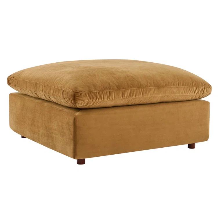 Modway Commix Down Filled Overstuffed Performance Velvet Ottoman