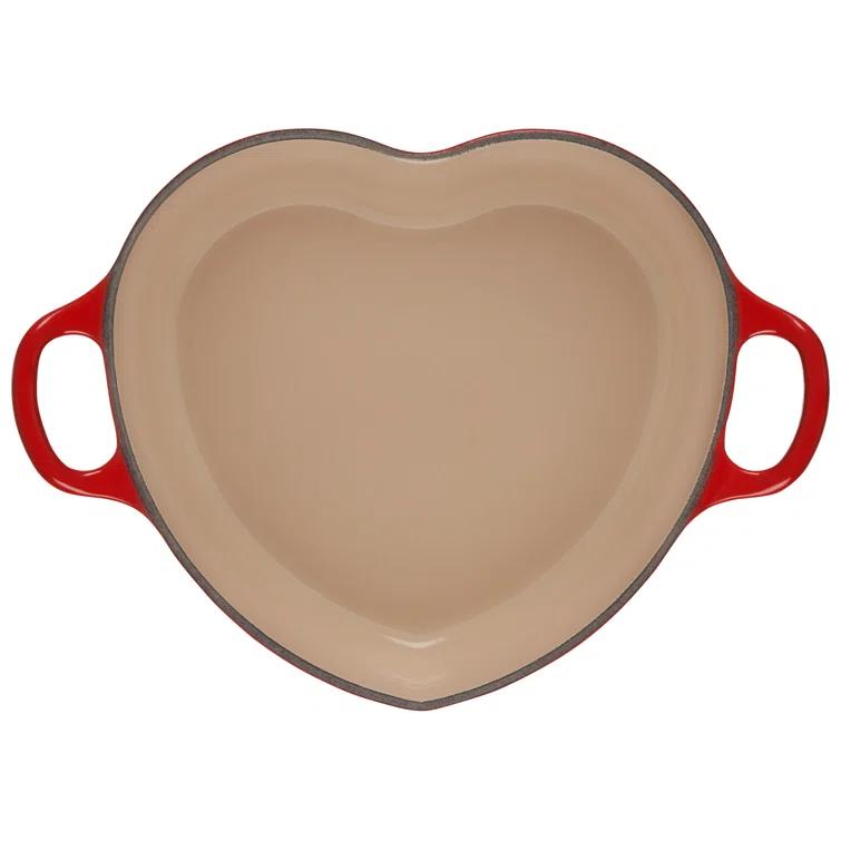 Le Creuset Le Creuset Enameled Cast Iron L'Amour Collection 2 Qt Heart Sheped Dutch Oven with Lid