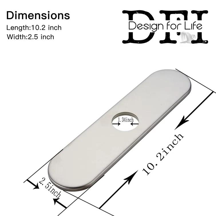 Kitchen and Bathroom Sink Deck Plate