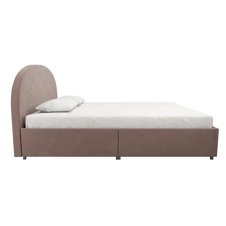 Moon Upholstered Platform Storage Bed