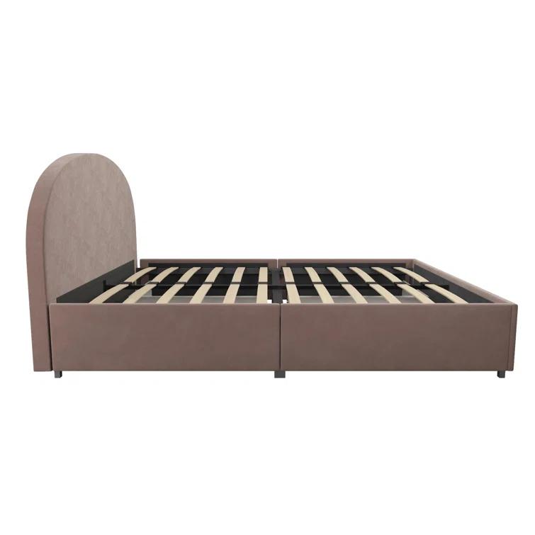 Moon Upholstered Platform Storage Bed