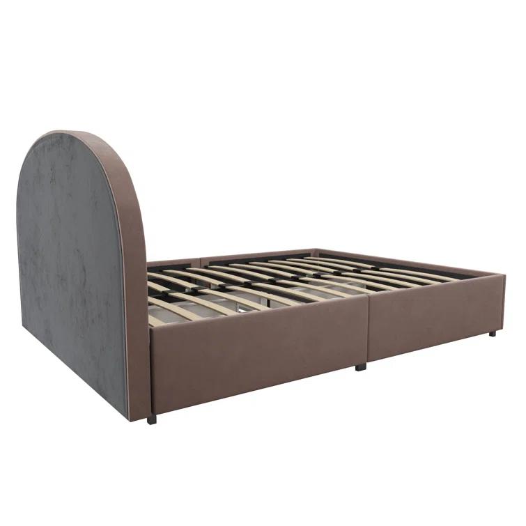 Moon Upholstered Platform Storage Bed