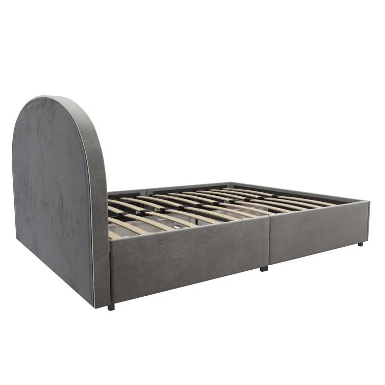 Moon Upholstered Platform Storage Bed