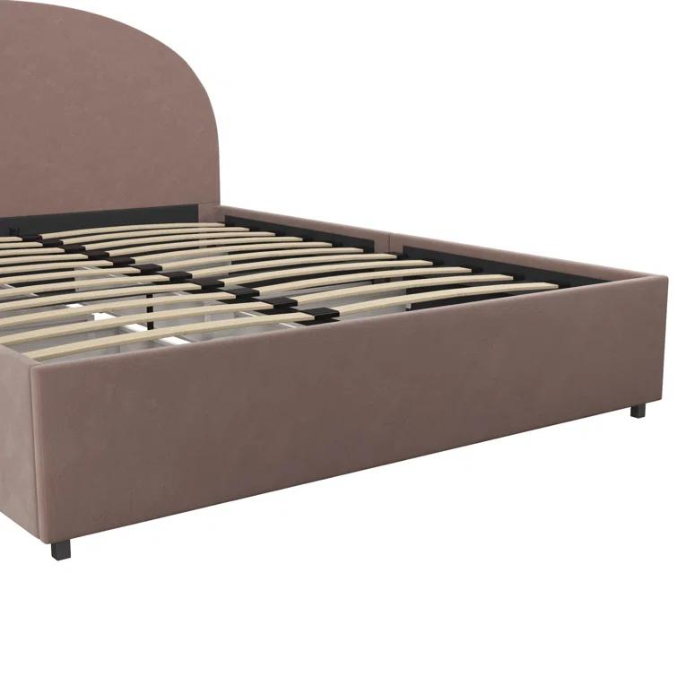 Moon Upholstered Platform Storage Bed