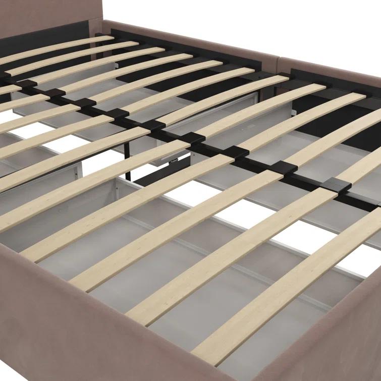 Moon Upholstered Platform Storage Bed