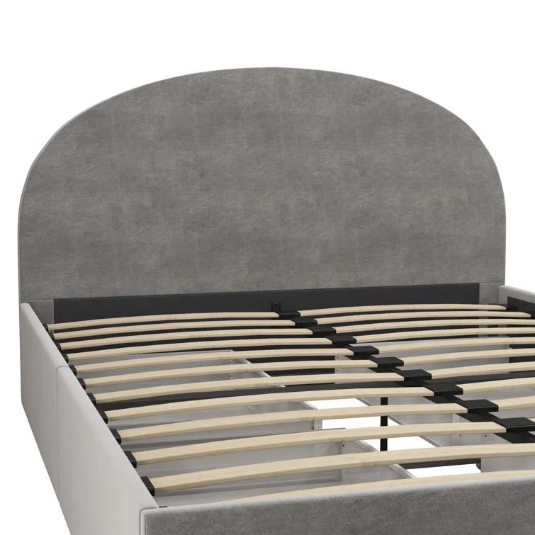 Moon Upholstered Platform Storage Bed