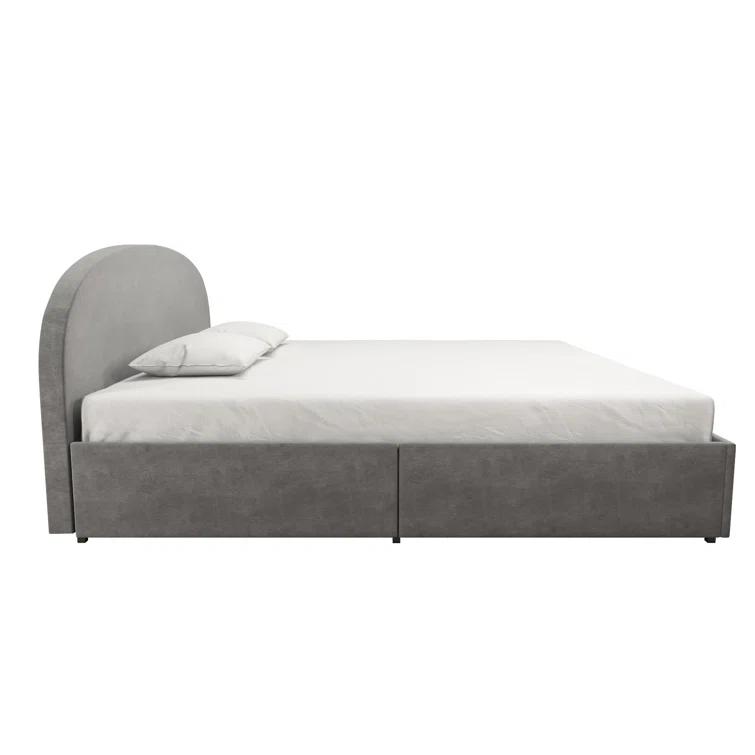 Moon Upholstered Platform Storage Bed
