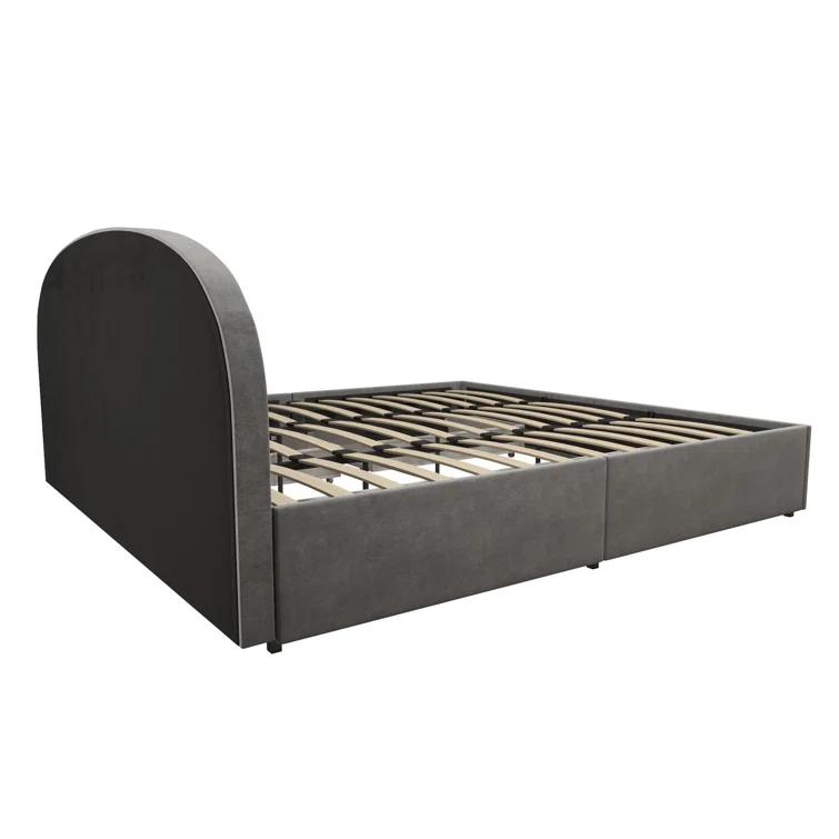 Moon Upholstered Platform Storage Bed