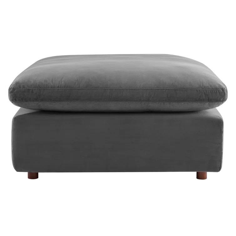 Modway Commix Down Filled Overstuffed Performance Velvet Ottoman