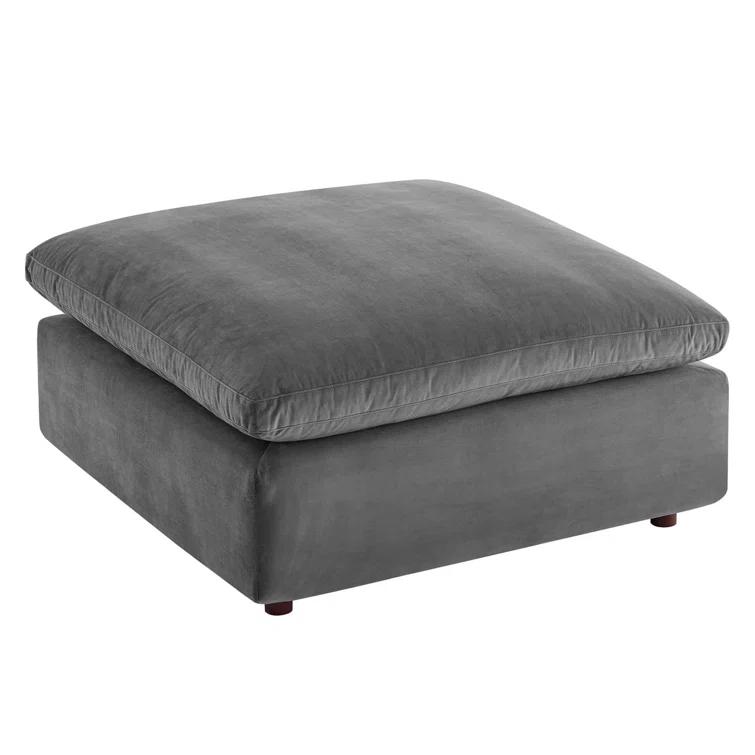 Modway Commix Down Filled Overstuffed Performance Velvet Ottoman