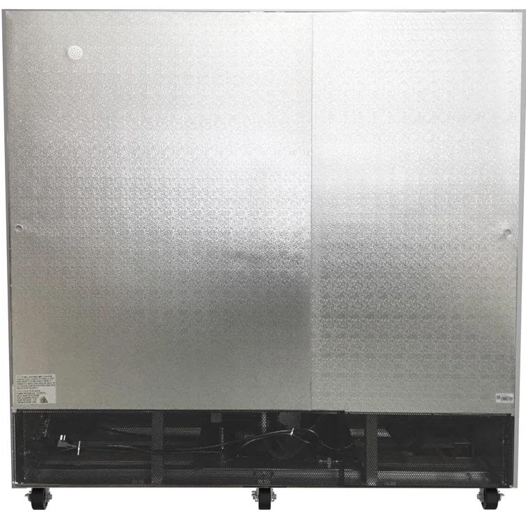 KoolMore 47 cu. ft. Commercial 2 Solid Door Reach In Refrigerator in Stainless Steel