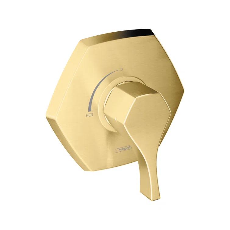 Hansgrohe Locarno Transitional 1-Handle 7-Inch Wide Pressure/ Shower Balance Valve Trim Only In Matte Black, 04822670