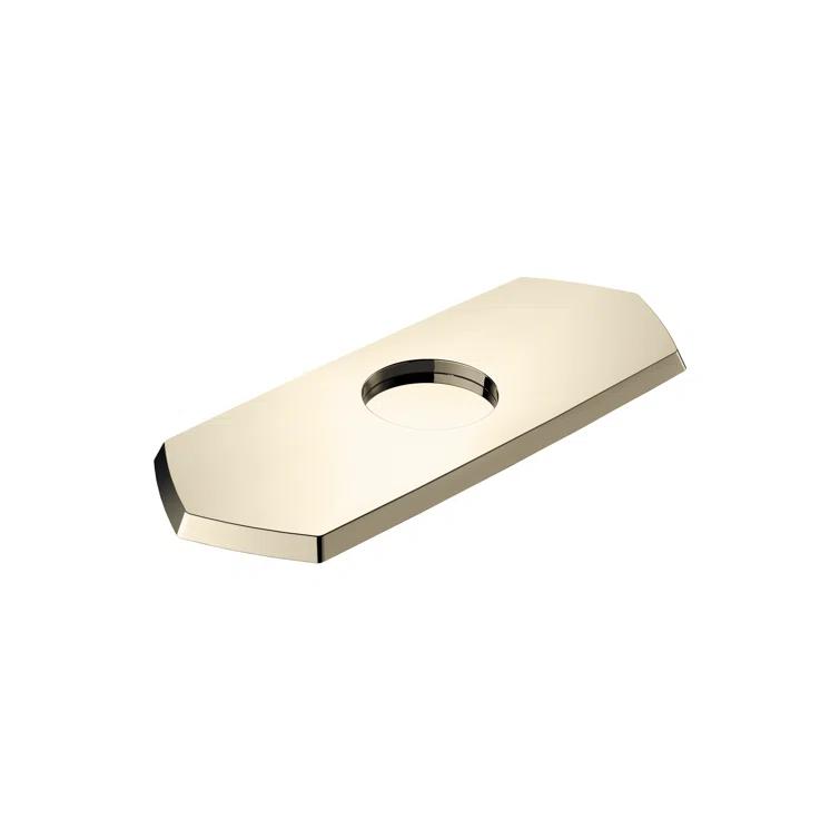 Hansgrohe Base Plate For Single-Hole Faucets7-Inch TransitionalBase Plate For Bathtub Faucet In Brushed Nickel, 04819820