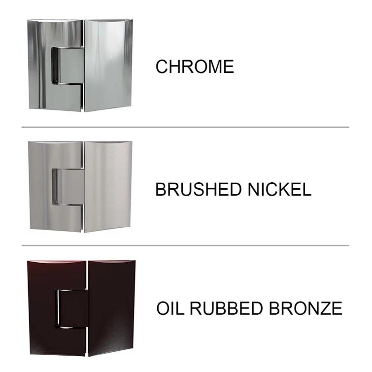 Unidoor Plus 60" W x 34" D x 72" H Frameless Rectangle Shower Enclosure with Fixed Panel