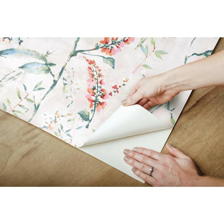 FLORAL SPRIG Peel & Stick Floral Roll