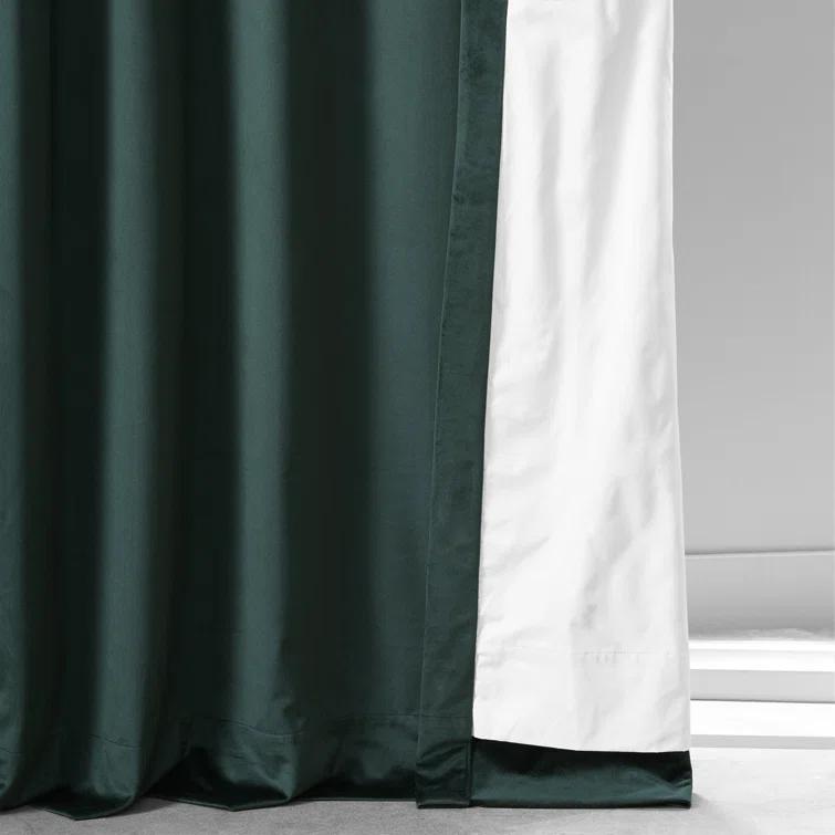 Loria Plush Velvet 100% Blackout Curtains For Bedroom, Living Room - Single Panel