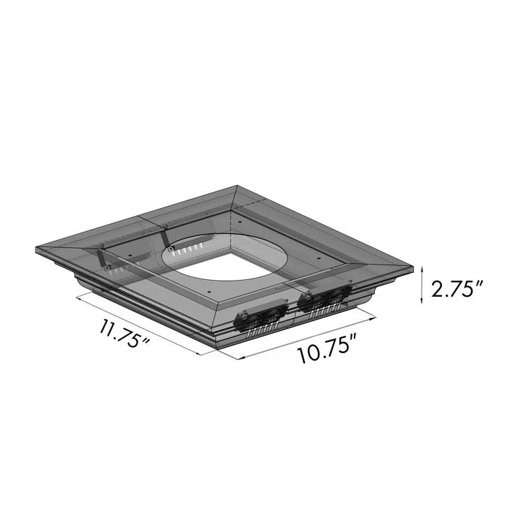 ZLINE 36 in. ZLINE CrownSound™Ducted Vent Isl& Mount Range Hood in Stainless Steel W/ Bluetooth Speakers (GL9iCRN-BT-36) GL9iCRN-BT-36