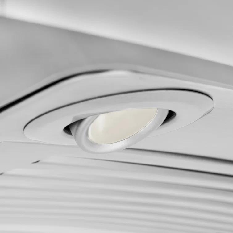 ZLINE 36 in. ZLINE CrownSound™Ducted Vent Isl& Mount Range Hood in Stainless Steel W/ Bluetooth Speakers (GL9iCRN-BT-36) GL9iCRN-BT-36