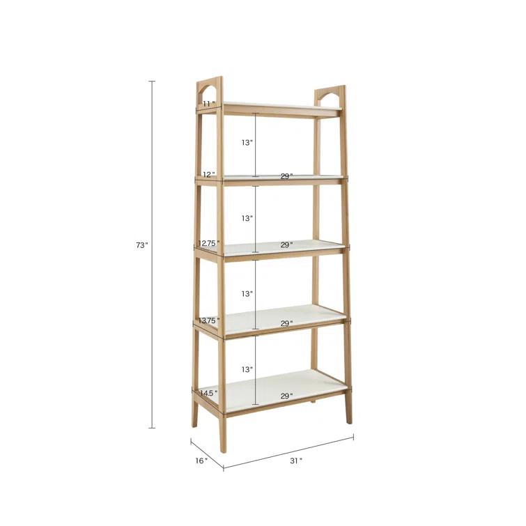 Soho Solid Wood Ladder Bookcase